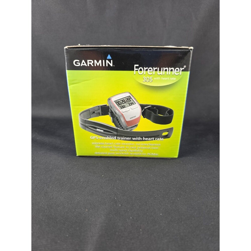 Garmin Forerunner 305 GPS-enabled Trainer Watch with Heart Rate Tested Working